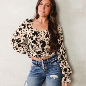 Privy Cinch Tie Top